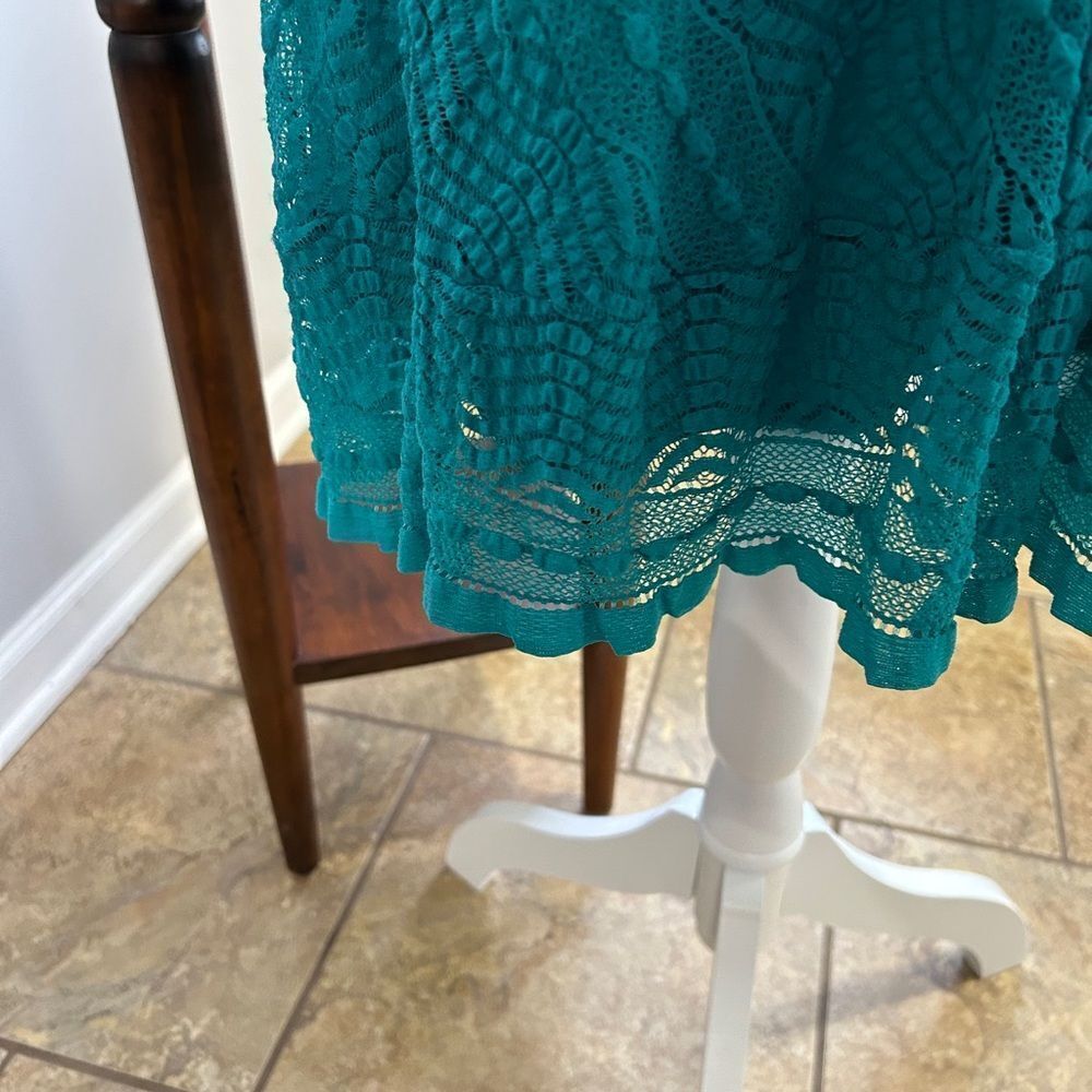 Rabbit Rabbit Rabbit Green Ruched Midi Dress - image 6